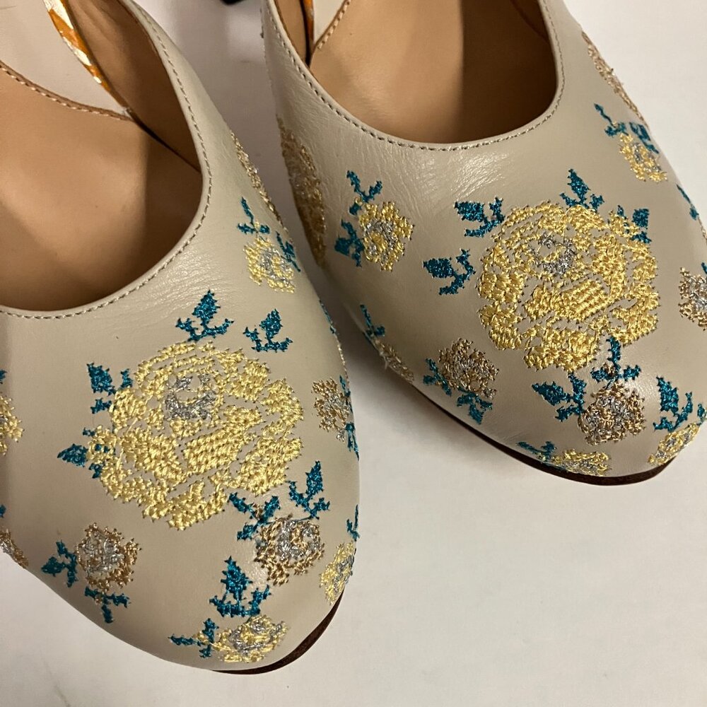 *BRAND NEW!* Fluevog 2017 Miracle Platform FLORA, Floral, Size 9.5 (TTS, narrow) - Picture 4 of 10